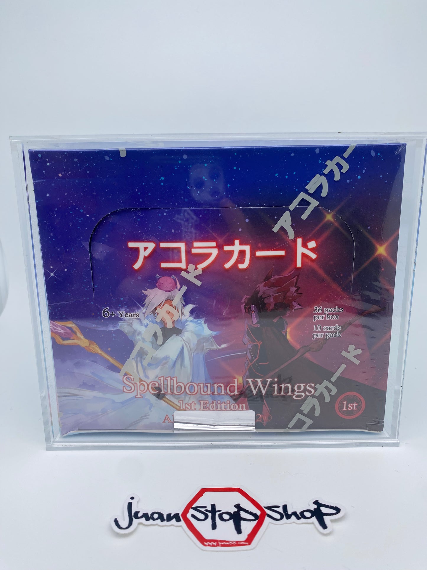 Akora TCG Spellbound Wings 1st Edition Booster Box with Acrylic Case