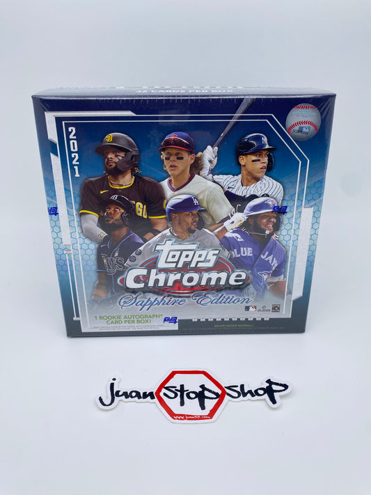 2021 Topps Chrome Sapphire Baseball Hobby Box