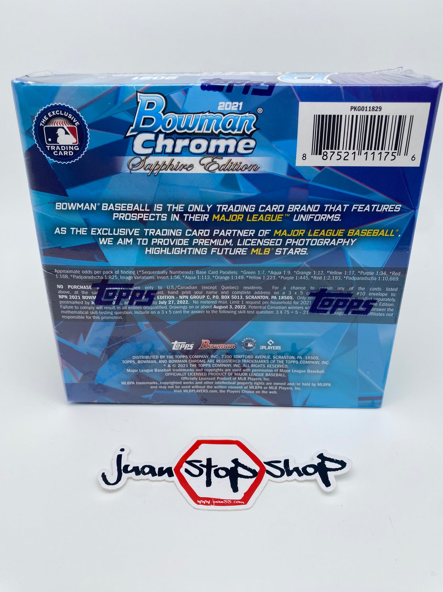 2021 Bowman Chrome Sapphire Edition Baseball Hobby Box