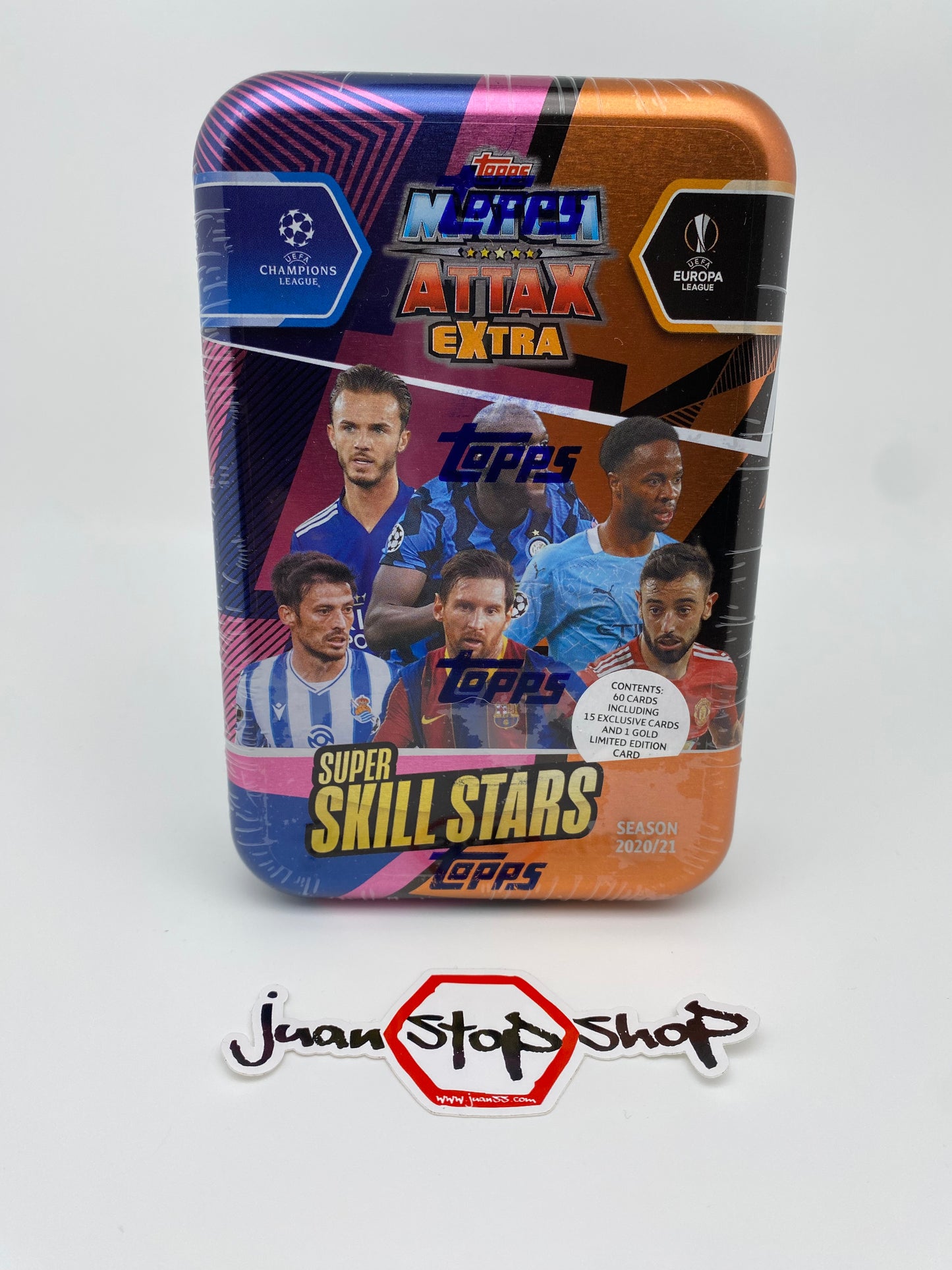 2020-21 Topps Match Attax Extra Super Skill Stars UEFA Soccer Tin