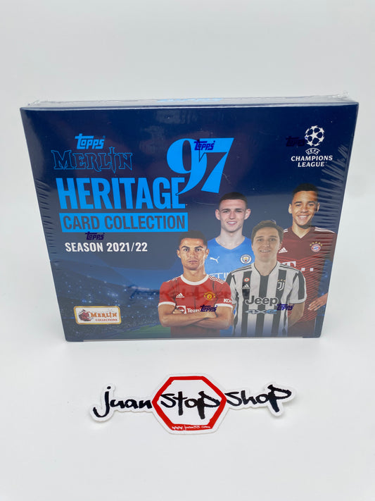 2021/22 Topps UEFA Champions League Merlin Heritage 97 Soccer Hobby Box