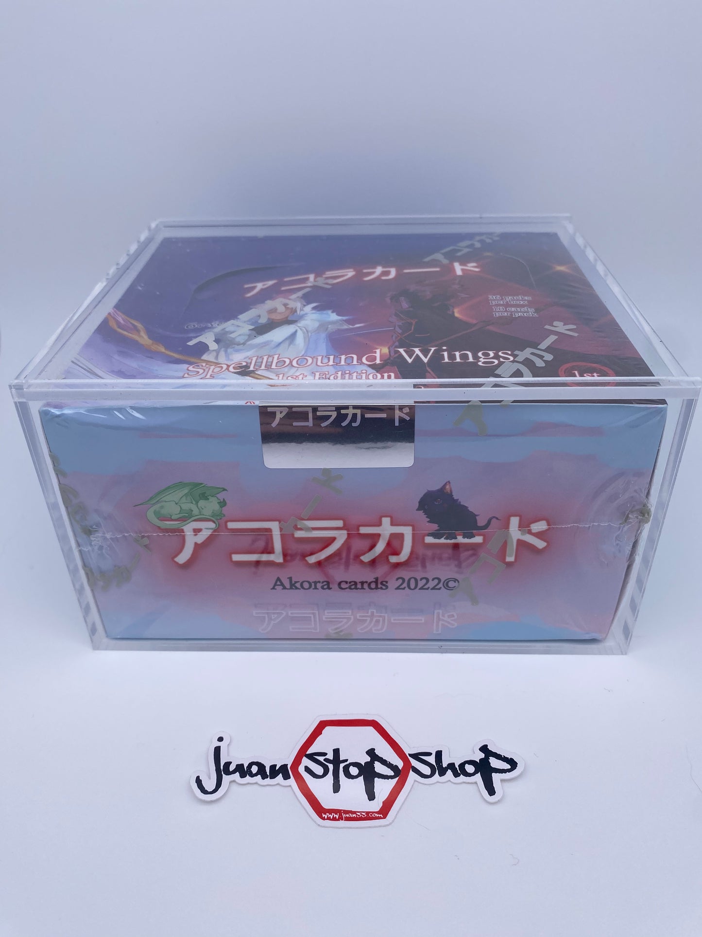 Akora TCG Spellbound Wings 1st Edition Booster Box with Acrylic Case