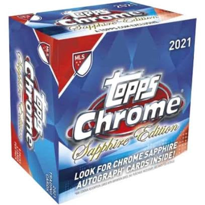 2021 Topps Chrome MLS Major League Soccer Sapphire Edition Hobby Box