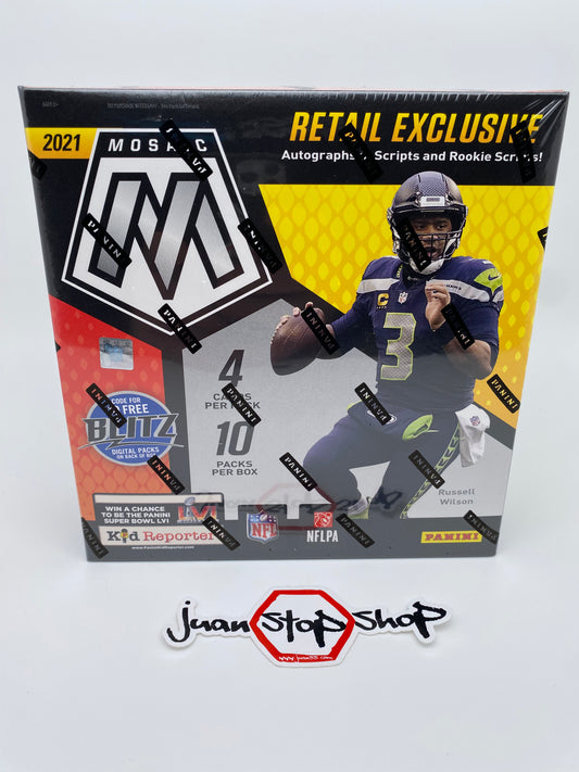 2021 Panini Mosaic Football Mega Box Fanatics Exclusive